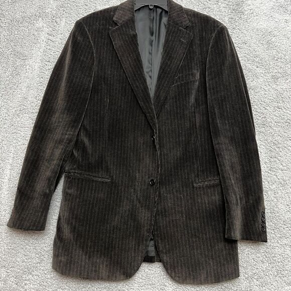 Dockers Sport Coat Mens 42L‎ Tan Brown Jacket Wide Wale Corduroy Casual Office - Picture 1 of 15